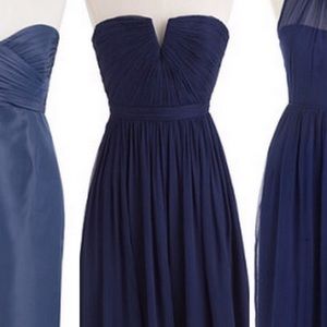 J. Crew strapless blue dress size 4